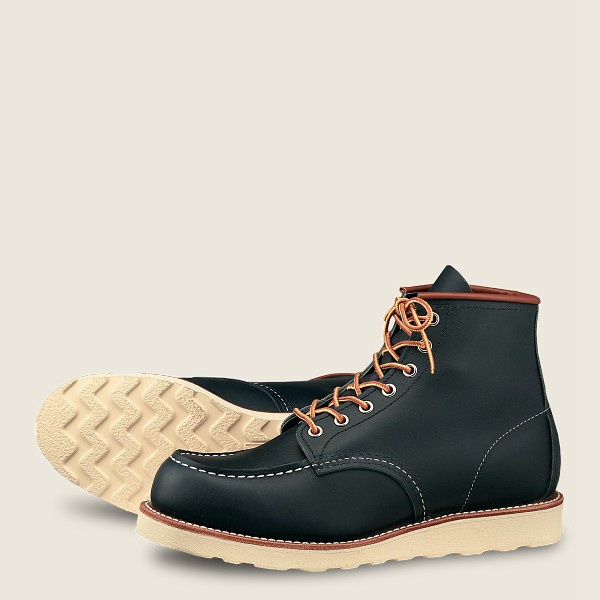 Red Wing Heritage Boots Classic Moc - 6-Inch Portage Læder - Marineblå - Herre 7840-OANWG